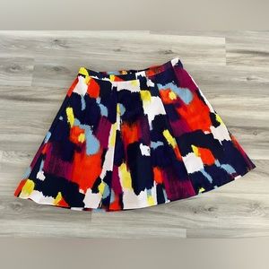 Ava & Viv 18 W Colorful Abstract Art Skirt